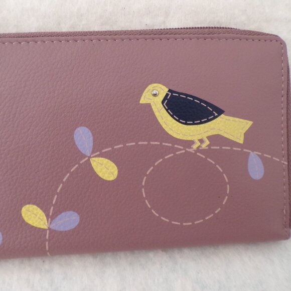 NWT UNION CODE Genuine Leather RFID Protected Zipper Wallet - Picture 4 of 7